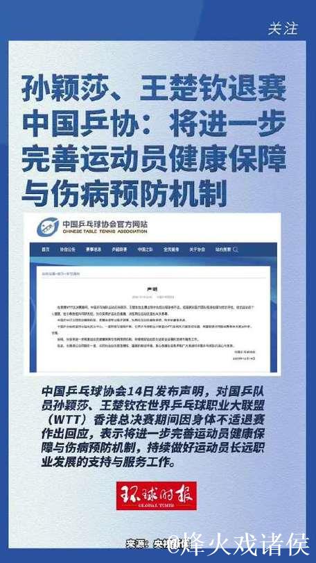 中国乒协:计划完善运动员健康保护与伤病预防机制 中国乒协:计划完善运动员健康保护与伤病预防机制